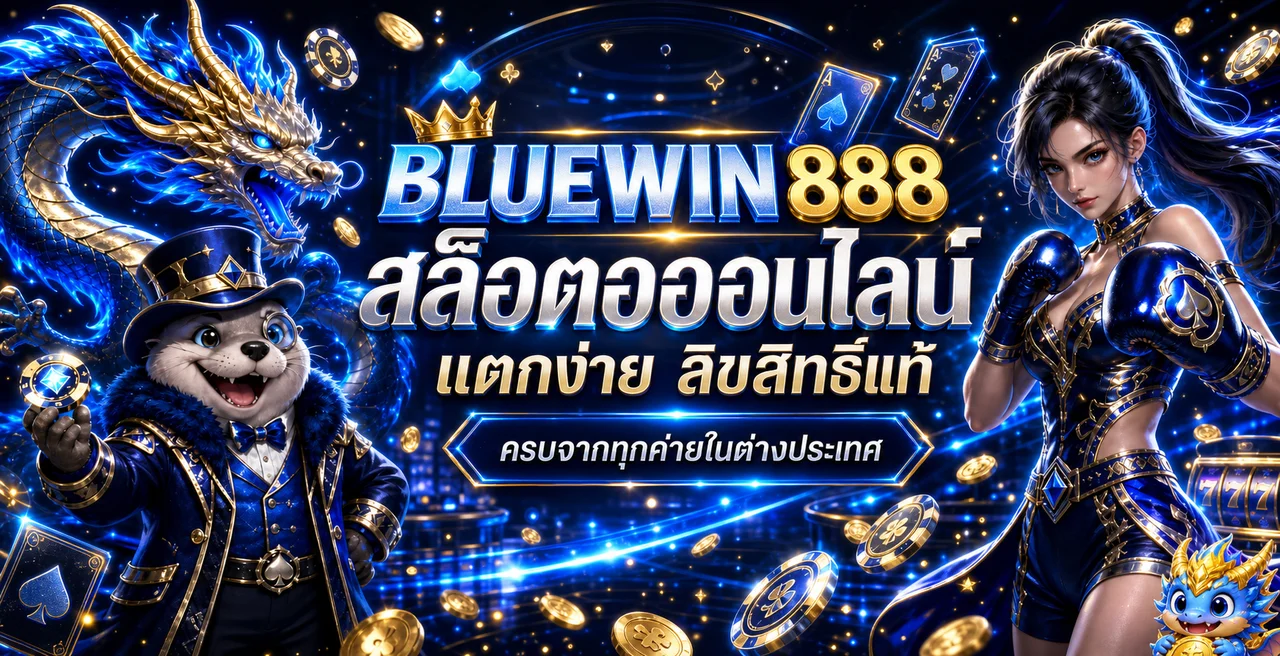 แบนเนอร์ Bluewin888 สล็อตและโหมดทดลองเล่นฟรี